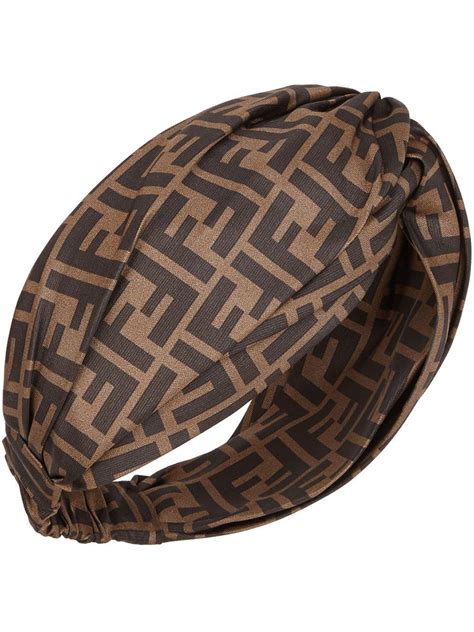 fendi knitted headband|fendi ff motif headband.